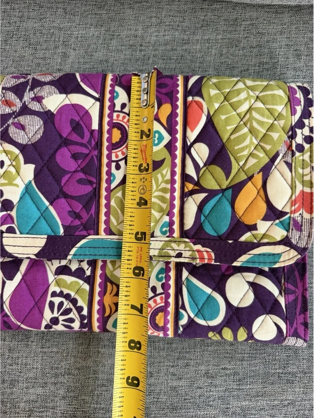 Vera Bradley Hanging Travel Organizer Plum Crazy Cosmetic Toiletry Bag